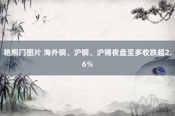 艳照门图片 海外铜、沪铜、沪锡夜盘至多收跌超2.6%