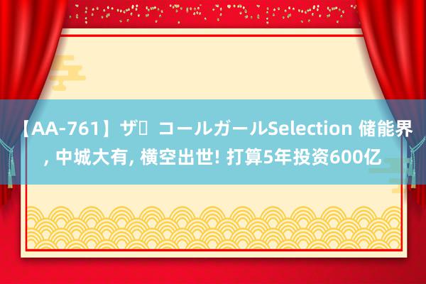 【AA-761】ザ・コールガールSelection 储能界, 中城大有, 横空出世! 打算5年投资600亿